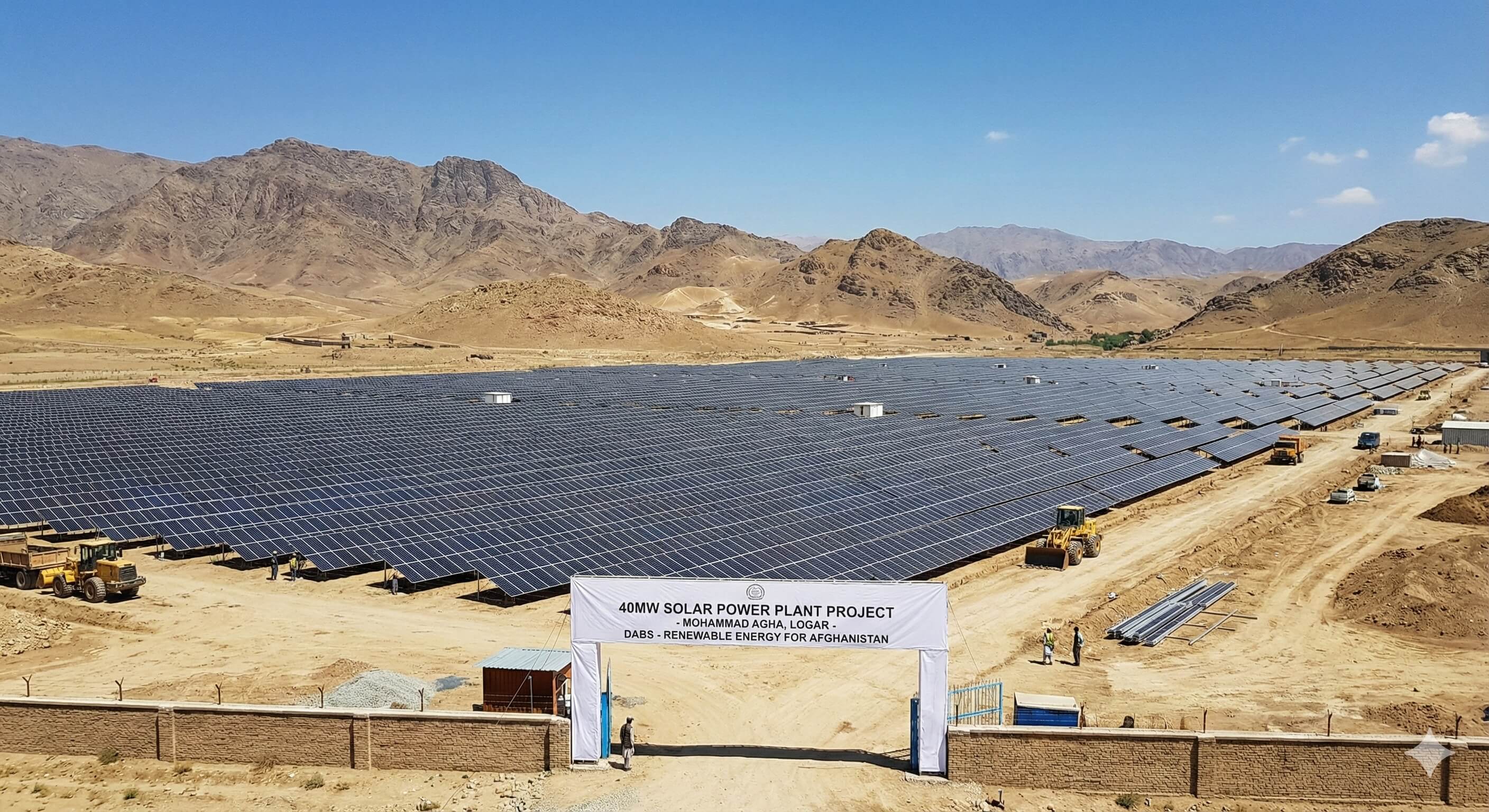 40MW Solar Power Plant in Mohammad Agha, Logar